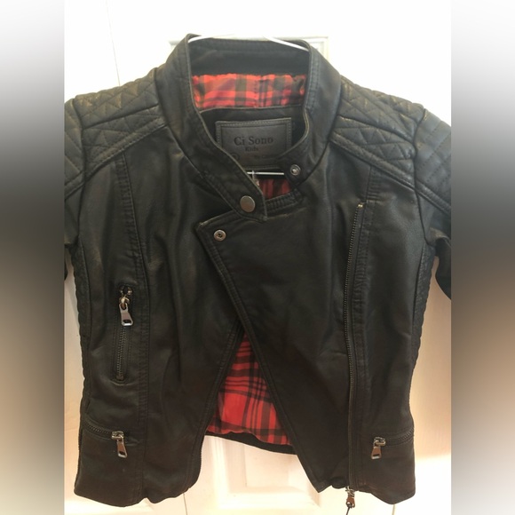 Kids vegan leather jacket - Picture 2 of 3